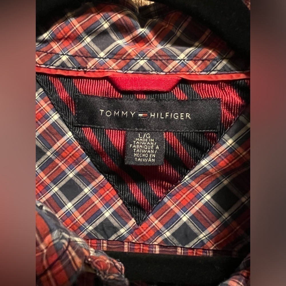 Vintage 07’ Tommy Hilfiger long sleeve button down plaid plaid size size Large - Picture 3 of 6
